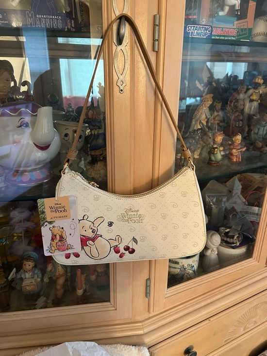 Disney Handbags - Disney Cream Winnie the Pooh NWT Mini Shoulder Bag with Cherry Detail
